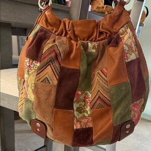 Fossil Multicolor Patchwork Hobo Bag